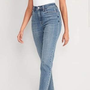 NWOT High Rise OG Straight Ankle with Side Slit Hem